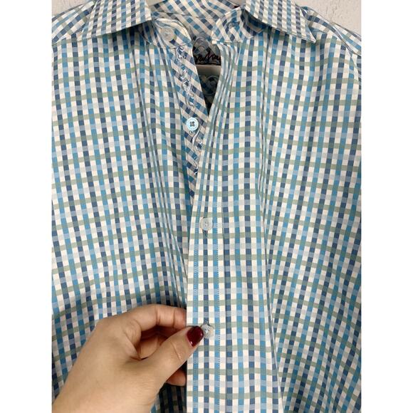 Robert Graham Plaid Button Down Embroidered Shirt - Picture 14 of 15